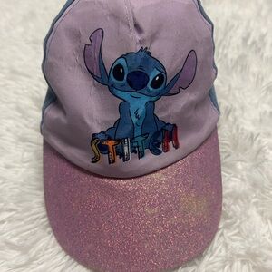 Child's Lilo & Stitch Pink Glitter Cap NWOT